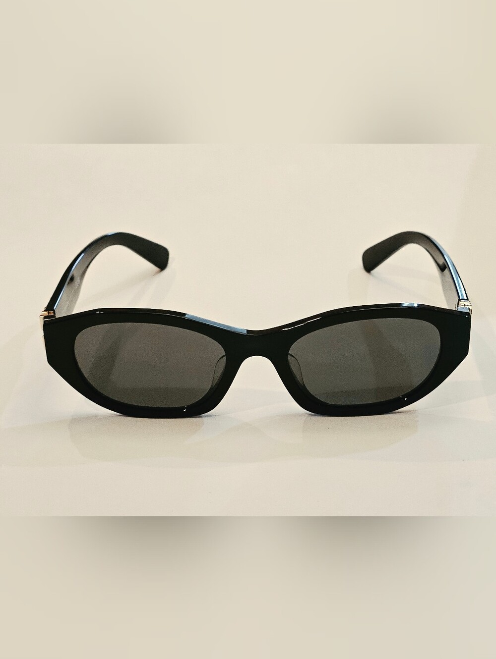 MIU MIU MU A03F 16K08Z Black Grey Gold Women's Sunglasses